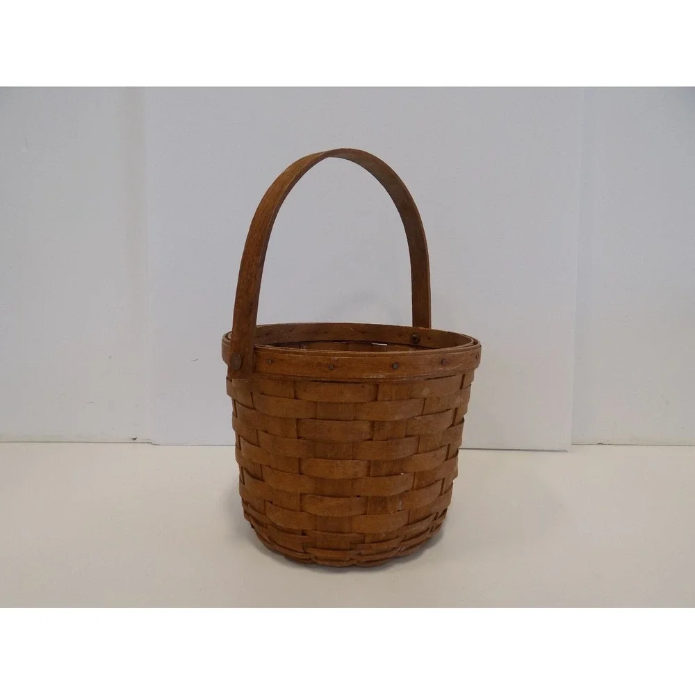 Vintage Medium Fruit Basket 1984 Longaberger -- DK Stain -- Original